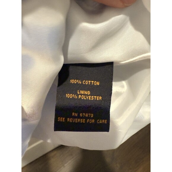 TAYLOR Brand Blue & White Cap-Sleeve Dress Floral Round Neckline Lined Size 10 - Picture 3 of 4